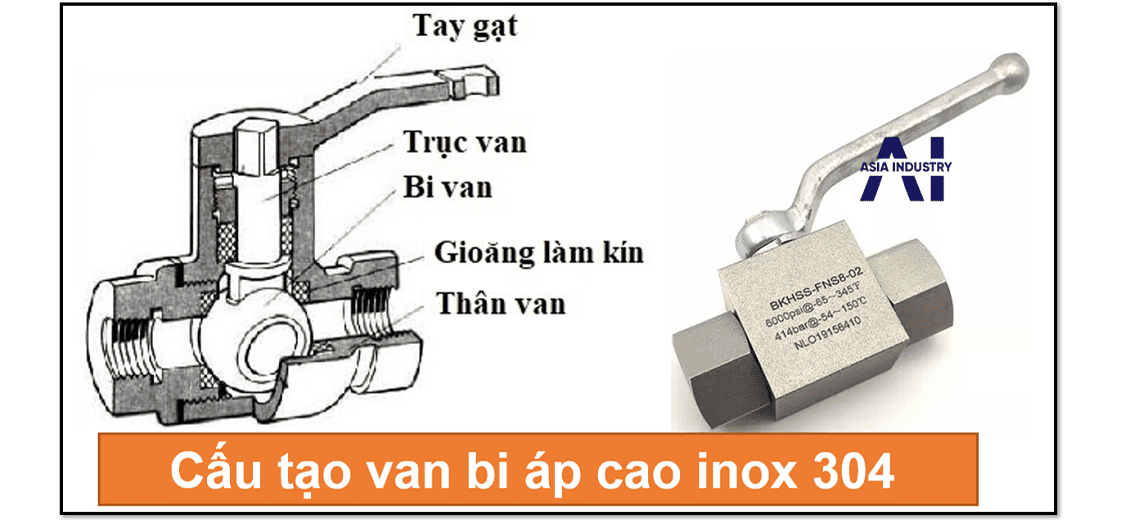 Van bi áp cao inox 304 2