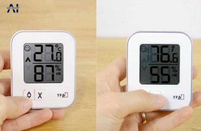 Cách sử dụng đồng hồ đo nhiệt độ độ ẩm chính xác, đơn giản 3 cac buoc su dung dong ho do nhiet do do am dung cach giup do chinh xac va on dinh