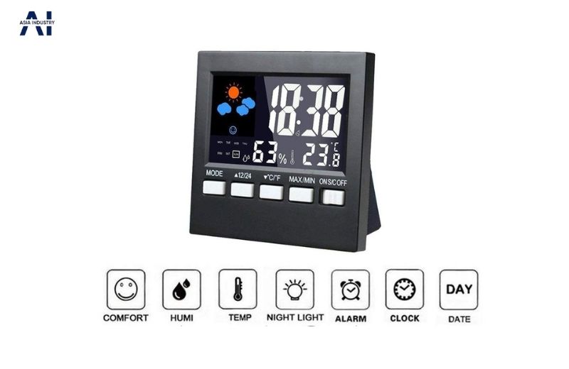 Cách sử dụng đồng hồ đo nhiệt độ độ ẩm chính xác, đơn giản 2 cac tinh nang co ban tren dong ho do nhiet do do am giup theo doi va kiem soat moi truong chinh