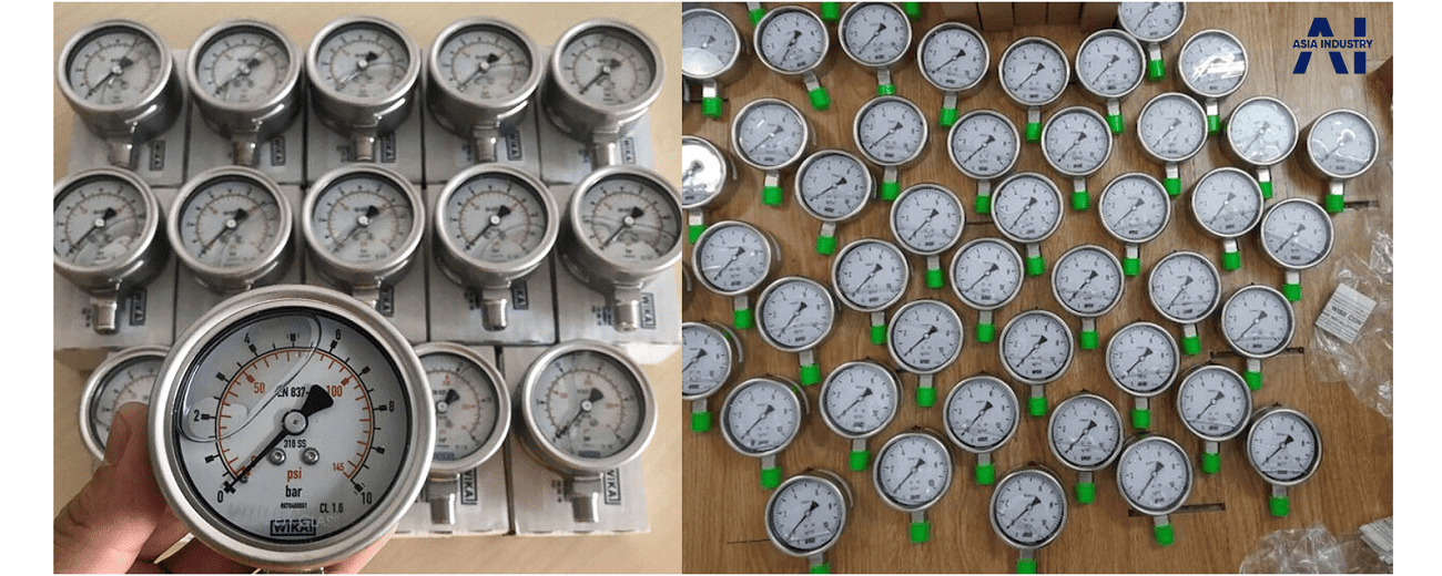 Đồng hồ áp suất có dầu 4