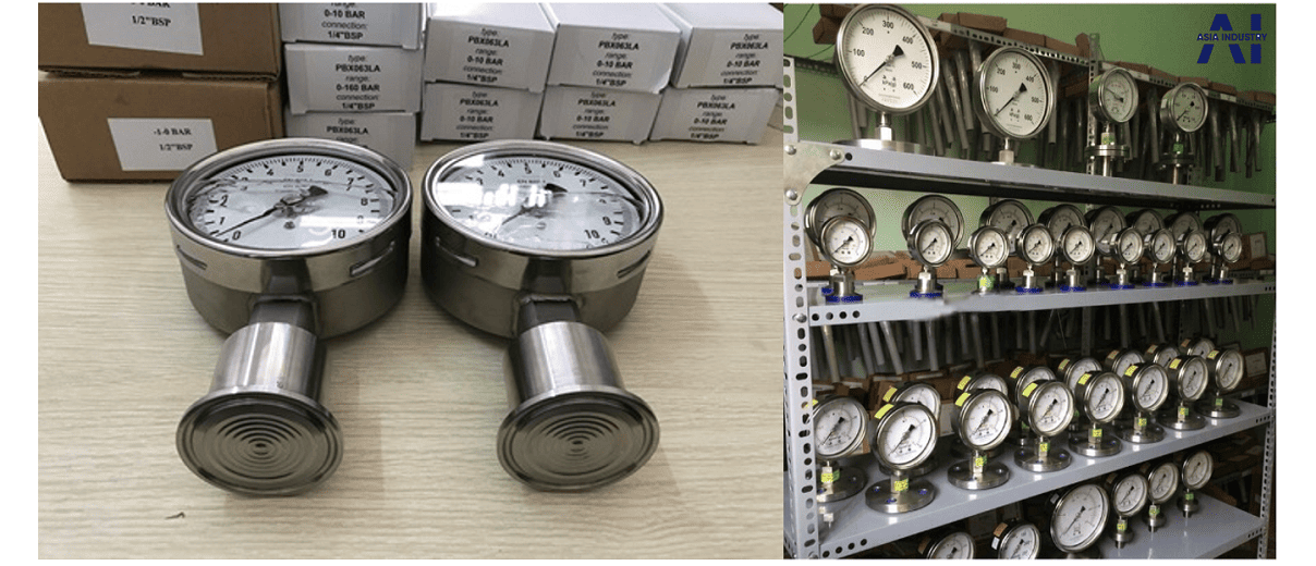 Đồng hồ áp suất dạng màng 2