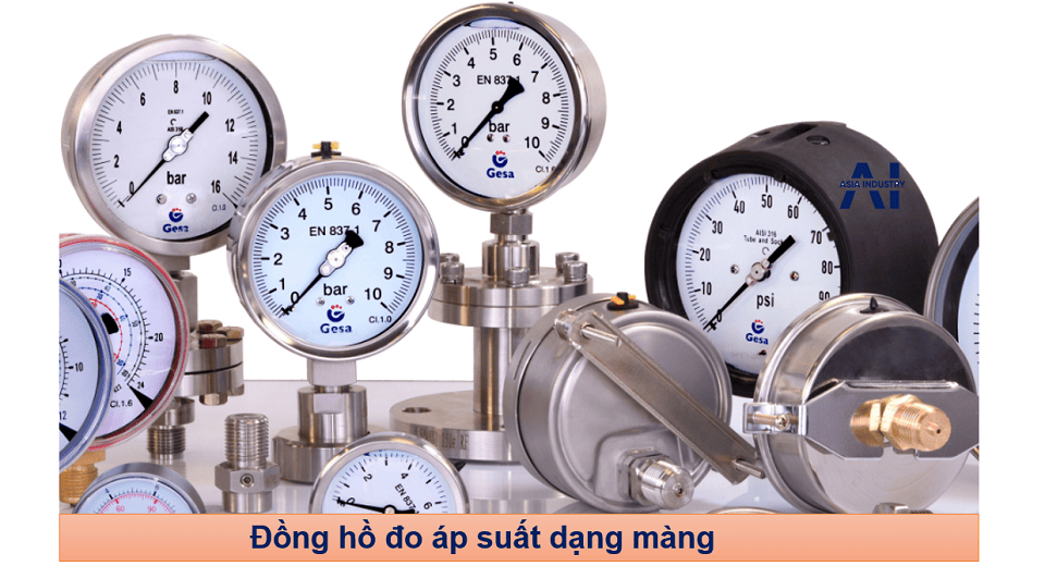 Đồng hồ áp suất dạng màng 3