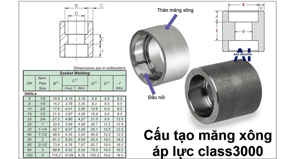 Măng xông áp lực class3000 2